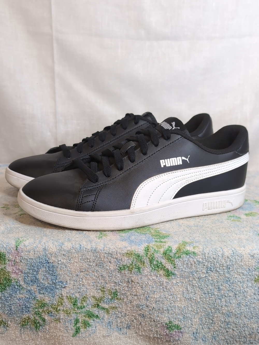 Puma Smash V2 Black sneakers mens 10